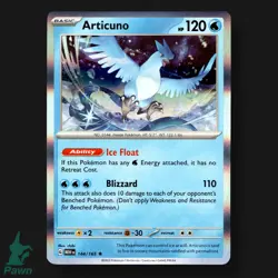 Articuno 144/165 Reverse Holo Rare SV 151 chibi Pokemon Card - Image 3