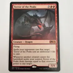 Terror of the Peaks. M21 Mythic Dragon Magic the Gathering Card. - Image 1
