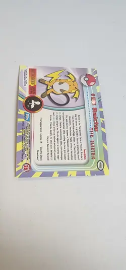 Topps Chrome 2000 Holo Pokemon Raichu #26 Pokemon Card - Image 4