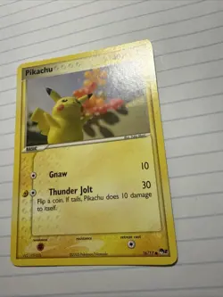 Pikachu 16/17 Common Pop Series 2 Pokemon Card LP - Image 2