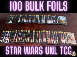 100 Star Wars: Unlimited Cards SWU Bulk Card FOIL LOT - Image 1