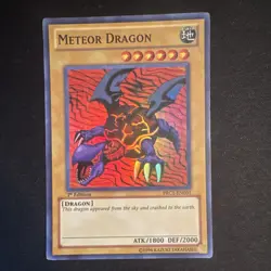 Yu-Gi-Oh TCG Meteor Dragon 1st Edition Super Rare Card PRC1-EN001 Near Mint - Image 1
