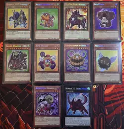 Yugioh - Maze Of Muertos - Full Chibi Art Set - 10 Card Secret Rare Lot - Image 1