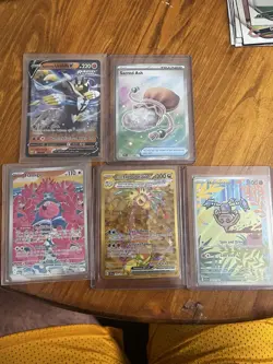 Nintendo Pokemon TCG 5-Card Holo Full Art Lot: Rapid Strike Urshifu V, Exeggutor - Image 1