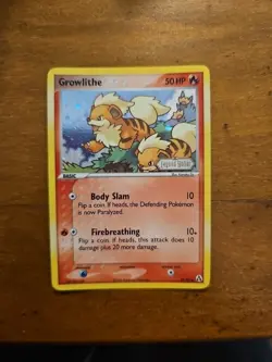Growlithe 55/92 EX Legend Maker Reverse Holo Stamped 2006 Pokemon Card - Image 1