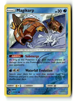 Pokemon Card Magikarp Reverse Holo LP SM - Crimson Invasion 17/111 - Image 1