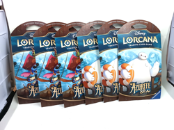 6 PACKS Disney Lorcana TCG - Azurite Sea SHIMMERING SKIES Sleeved Booster SEALED - Image 1