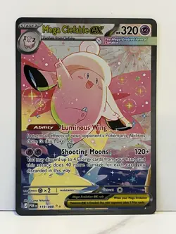 Mega Clefable Ex 119/88 Special Illustration Rare SIR Pokemon Perfect Order NM - Image 1