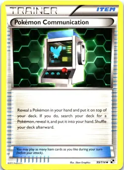 Pokemon Communication 99/114 - Black and White Normal - Image 1