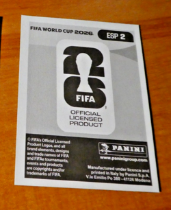 PANINI FOOTBALL FIFA WORLD CUP STICKER CARD CARTE UNAI SIMON ESP 2 MINT 2026 - Image 2