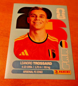 PANINI FOOTBALL FIFA WORLD CUP STICKER CARD CARTE TROSSARD BEL 18 MINT 2026 - Image 1