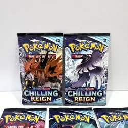 Sword & Shield Chilling Reign Art Set Sealed Pokemon Card Booster Pack - Image 2