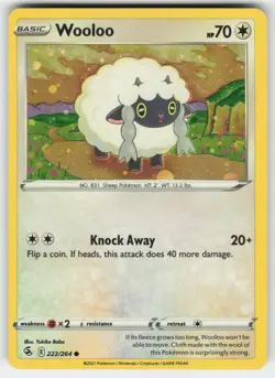 Wooloo 222/264 Holo Promo Miscellaneous Cards & Products Pokemon Near Mint - Image 1