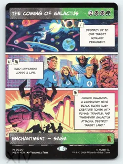 The Coming of Galactus (Borderless) 307 Magic: The Gathering Marvel Super Heroes - Image 1