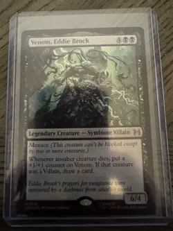 Venom, Eddie Brock Foil Marvel's Spider-Man MTG Mythic #12 - Image 1