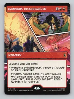 Avengers Disassembled (Borderless) R Marvel Super Heroes 302 NM - Image 1
