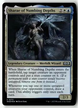 Sharae of Numbing Depths 213 Wilds of Eldraine Uncommon Foil NM - Image 1