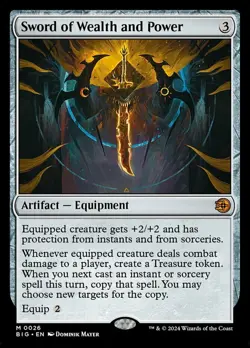[1x] Sword of Wealth and Power Near Mint, English Outlaws Singles MTG Magic - Image 1