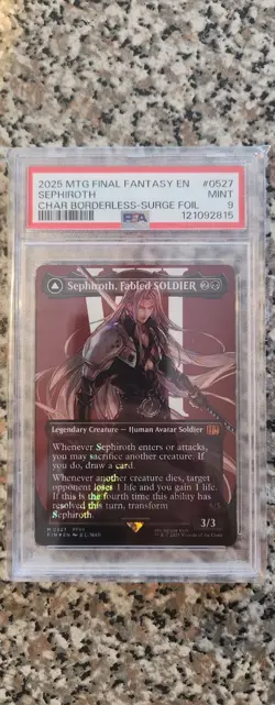 Magic: The Gathering Final Fantasy Sephiroth (Surge Foil) (Borderless) PSA 9 - Image 2