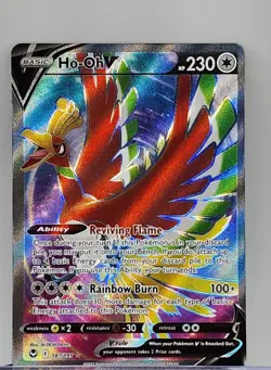 Ho-Oh V 187/195 Ultra Rare Holo Full Art Pokemon Silver Tempest - Image 2