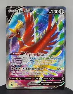 Ho-Oh V 187/195 Ultra Rare Holo Full Art Pokemon Silver Tempest - Image 3