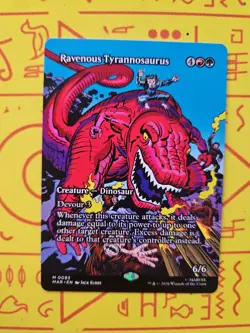 Ravenous Tyrannosaurus Borderless MTG Marvel Universe: Eternal-Legal Nm/M - Image 1