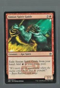 Magic the Gatherine MtG Simian Spirit Guide Masters 25 NM - Image 1