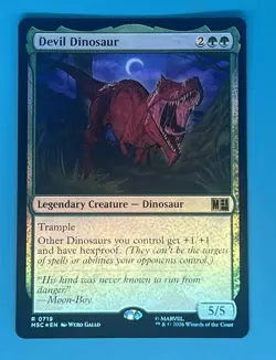Devil Dinosaur Commander: Marvel Super Heroes Foil - Image 1