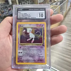 Mew #9 CGC Gem Mint 10 2000 Pokemon Black Star Promo Pokemon League Holo - Image 1