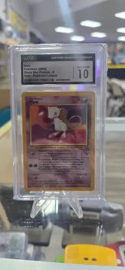 Mew #9 CGC Gem Mint 10 2000 Pokemon Black Star Promo Pokemon League Holo - Image 4