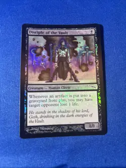 1x FOIL DISCIPLE OF THE VAULT x1 Mirrodin Original LP MtG Magic fast shipping - Image 1