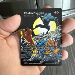 T'Challa's Protection - Teferi's Protection (Borderless) Marvel Universe... - Image 1