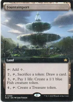 MTG: Bloomburrow: Extended Art Fountainport: Lightly Played Condition - Image 1