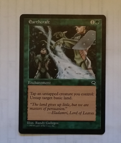 Magic the Gathering Tempest Earthcraft Near Mint See Pics NEW LOW PRICE - Image 1