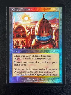 MTG City of Brass, FOIL, DCI Junior Super Series Promo, NM+, Magic 2001 - Image 3