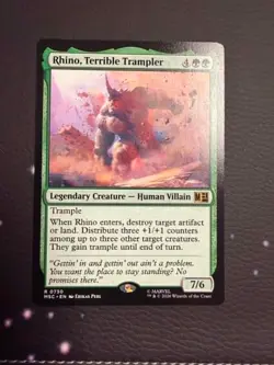 Rhino, Terrible Trampler Commander: Marvel Super Heroes Rare - Image 1