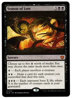 Season of Loss #0112 (BLB) Bloomburrow Rare MTG - Image 1