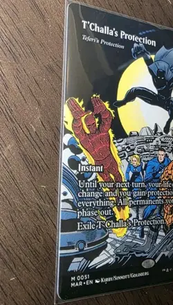 ⭐ T’Challa’s Protection (Teferi’s Protection Variant) — Borderless (Non‑Foil) - Image 3