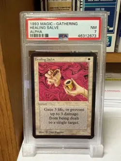 Magic the Gathering Alpha - Healing Salve PSA 7 - NM MTG ALPHA - Image 1
