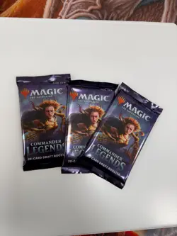 lot of 3 MTG Commander Legends Draft Booster Packs - Image 1