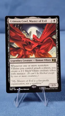 Crimson Cowl, Master of Evil 653 MSC Commander: Marvel Super Heroes Magic MTG A - Image 1