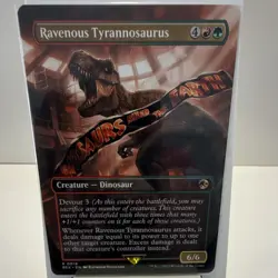 Wizards of the Coast MTG Ravenous Tyrannosaurus Ext Art Rare R0018 EN - Image 1