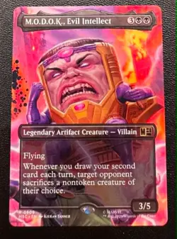 M.O.D.O.K., Evil Intellect Borderless 509 Commander: Marvel Super Heroes MTG NM - Image 1