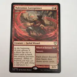 MTG Secrets of Strixhaven Commander Naktamun Lorespinner 0033 - Image 1