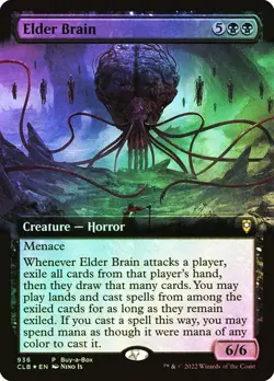 Magic The Gathering MTG ELDER BRAIN FOIL Battle for Baldur's Gate Buy a Box NM - Image 1