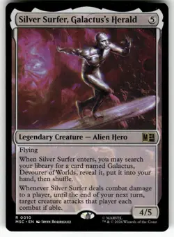 Silver Surfer, Galactus's Herald 10 Marvel Super Heroes MTG NM M-07 - Image 1