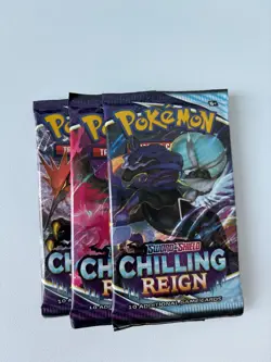 Pokemon Sword & Shield Chilling Reign Booster Packs * 3 820650808470 - Image 1