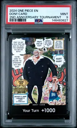 2024 One Piece Promos Don!! Card 2nd Anniversary Tournament PSA 9 - Image 1