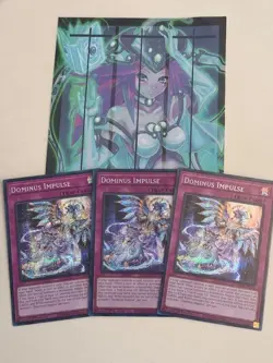 Yugioh 3x Dominus Impulse Secret Rare MP25-EN116 2025 Mega-Pack 1st Edition NM - Image 1