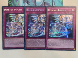 Yugioh 3x Dominus Impulse Secret Rare MP25-EN116 2025 Mega-Pack 1st Edition NM - Image 2
